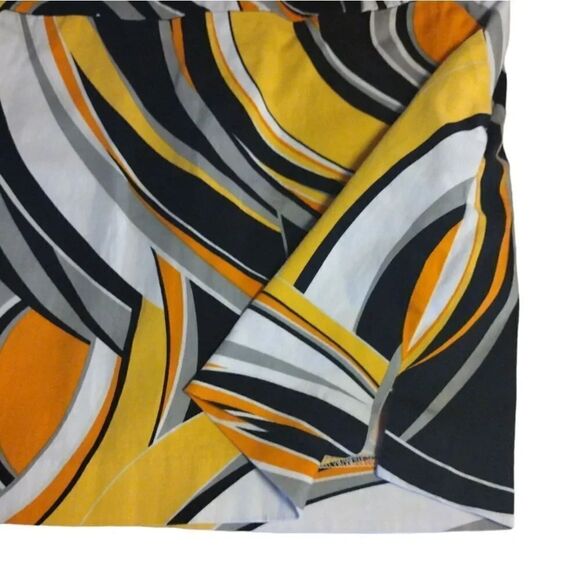 Loudmouth Discontinued Yellow Swirls Gone Wild Mini Golf Skort Size 8 - Picture 5 of 14